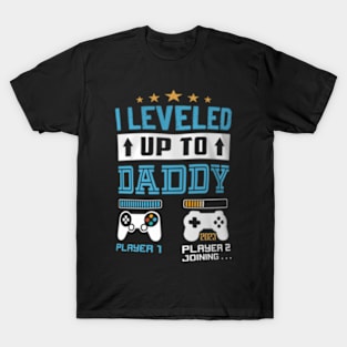 Leveled Up To Promoted To Dad T-Shirt